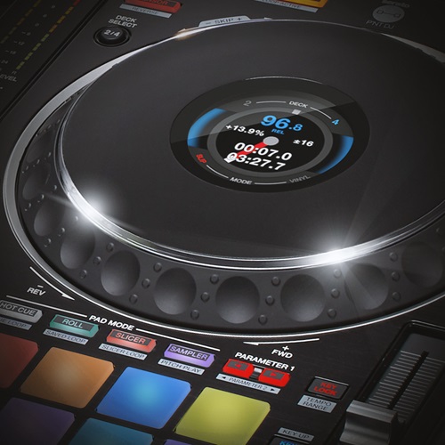 Pioneer DJ | Serato DJ | ddj-1000srt-on-jog-display