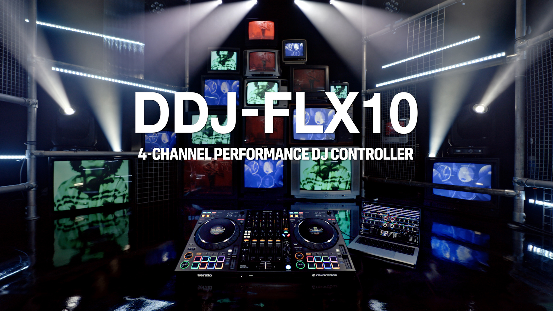 PIONEER DDJ-FLX10 Controlador DJ de 4 canales para múltiples aplicaciones  de DJ (negro) - Ultramar Audio