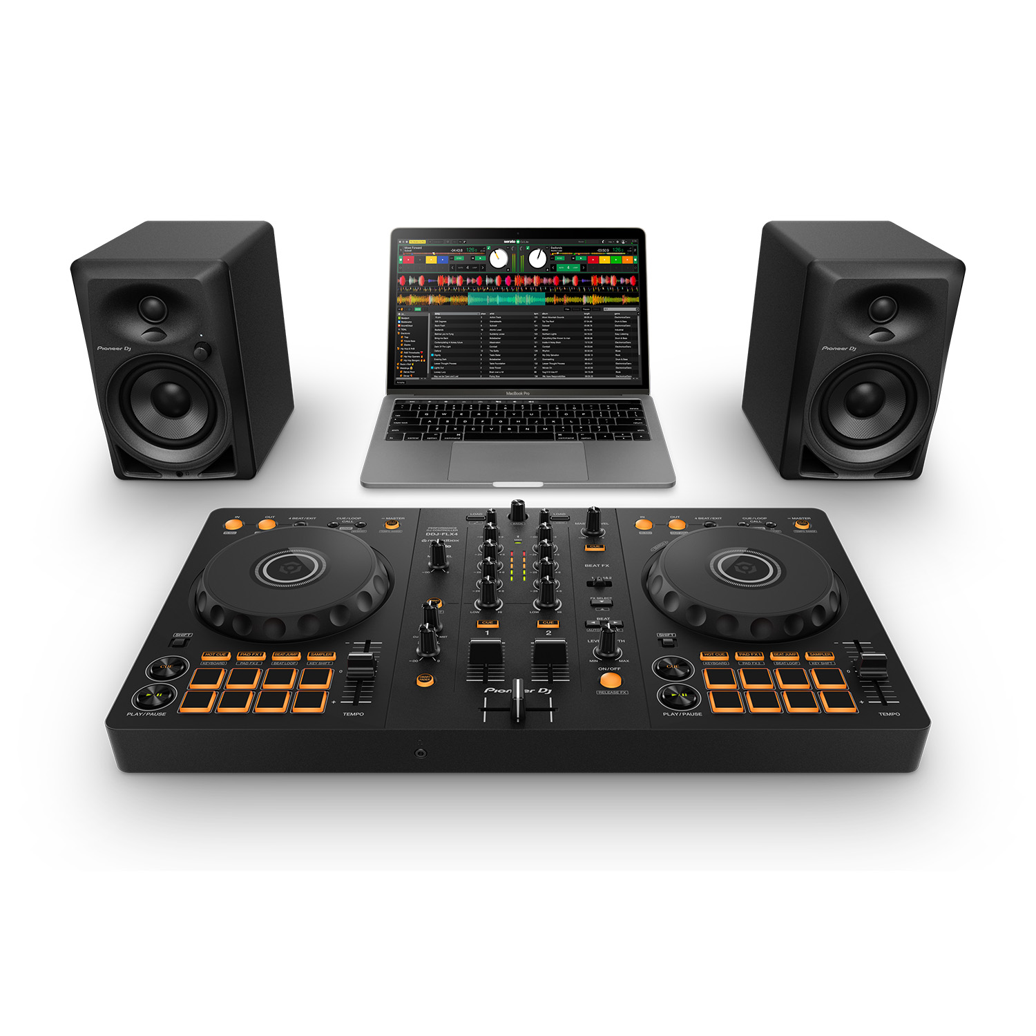 DDJ-FLX4 - 2-channel DJ controller for multiple DJ applications (Black)