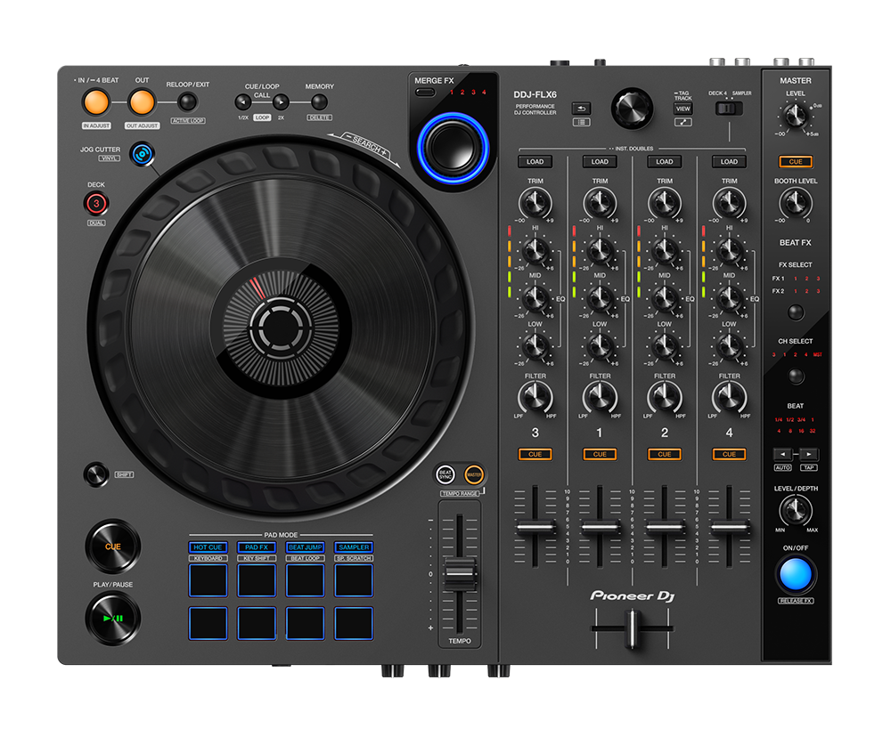 DDJ-FLX6-GT - 4-channel DJ controller for multiple DJ applications