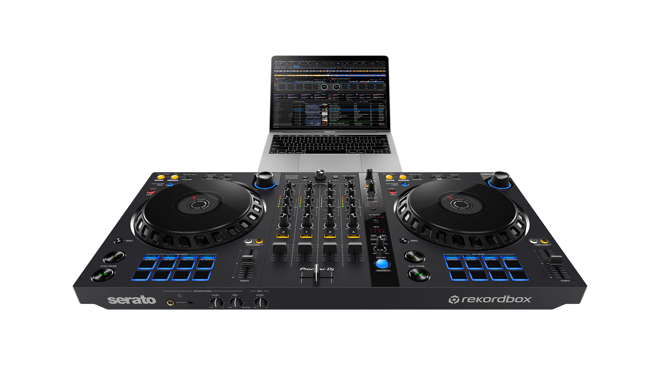 DDJ-FLX6 - 4-channel DJ controller for rekordbox and Serato DJ Pro