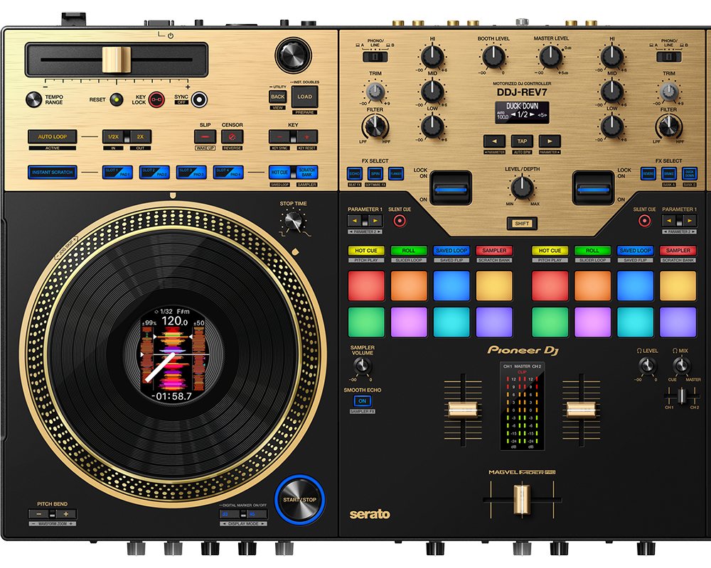Pioneer DJ DDJ-REV7-N Professional DJ Controller for Serato DJ Pro in  Limited-Edition Gold