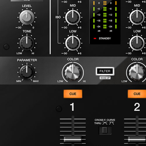 DJM-250MK2 2-channel DJ mixer with independent channel filter 