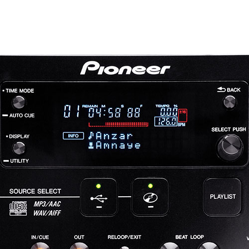 Pioneer Pro DJ CDJ-350 display