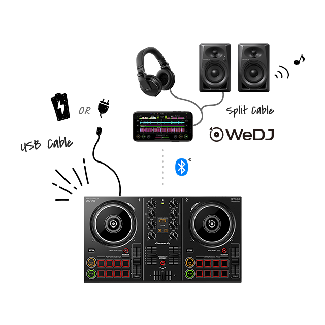 Pioneer DJ DDJ-200 Smart DJ Controller for WeDJ and DDJ-200/SYXJ