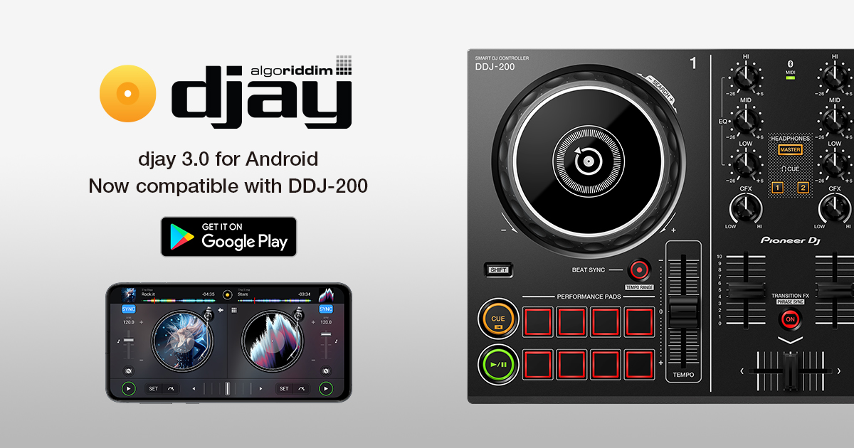 スマートDJコントローラー「DDJ-200」が、スマホ用DJアプリケーション 