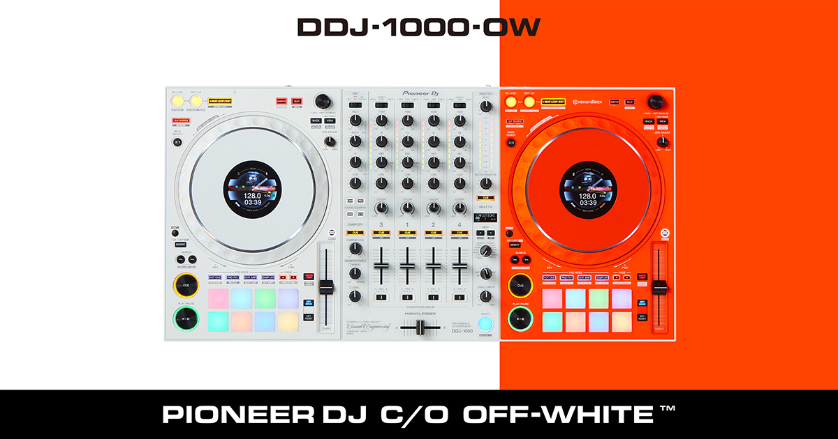 DDJ-1000-OW Collaborative DJ controller with Off-White