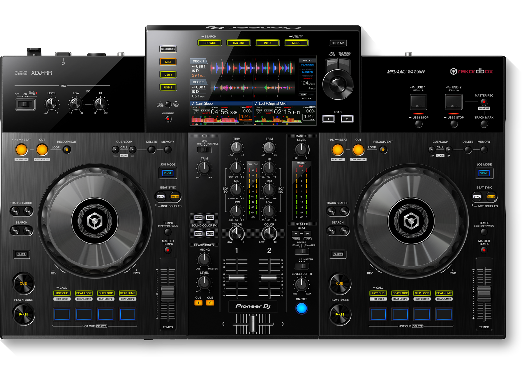 XDJ-RR Sistema DJ todo en uno de 2 canales (negro) - Pioneer DJ