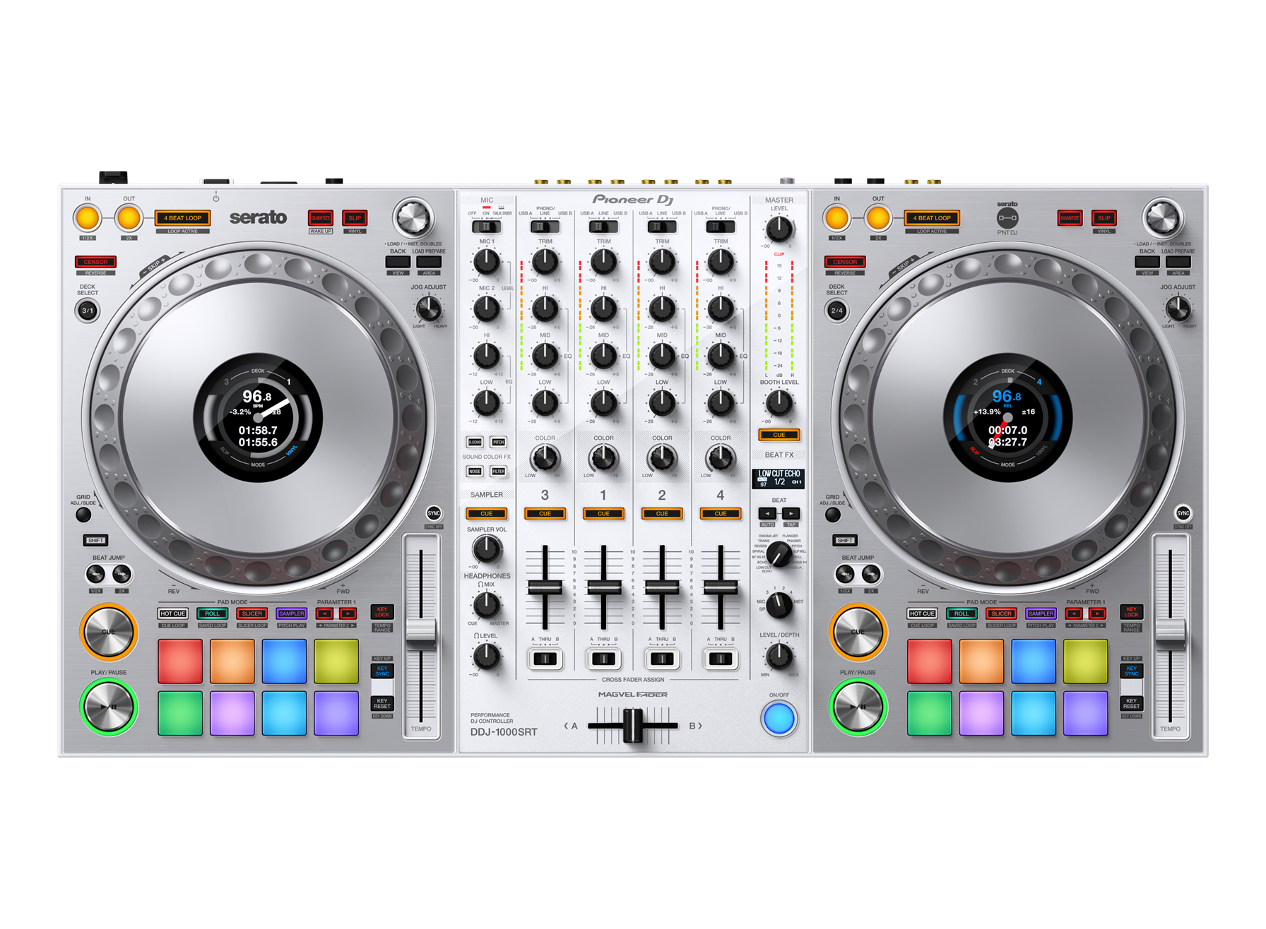 DDJ-1000SRT-W (archived) 4-channel performance DJ controller for 