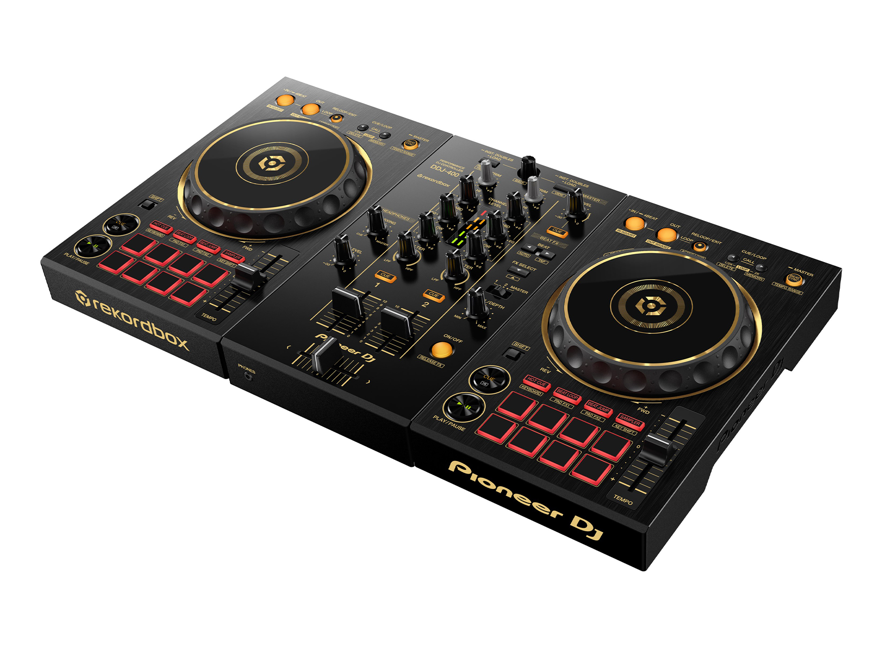 柔らかい Pioneer DJ DDJ-400N DJコントローラー 限定ゴールドモデル