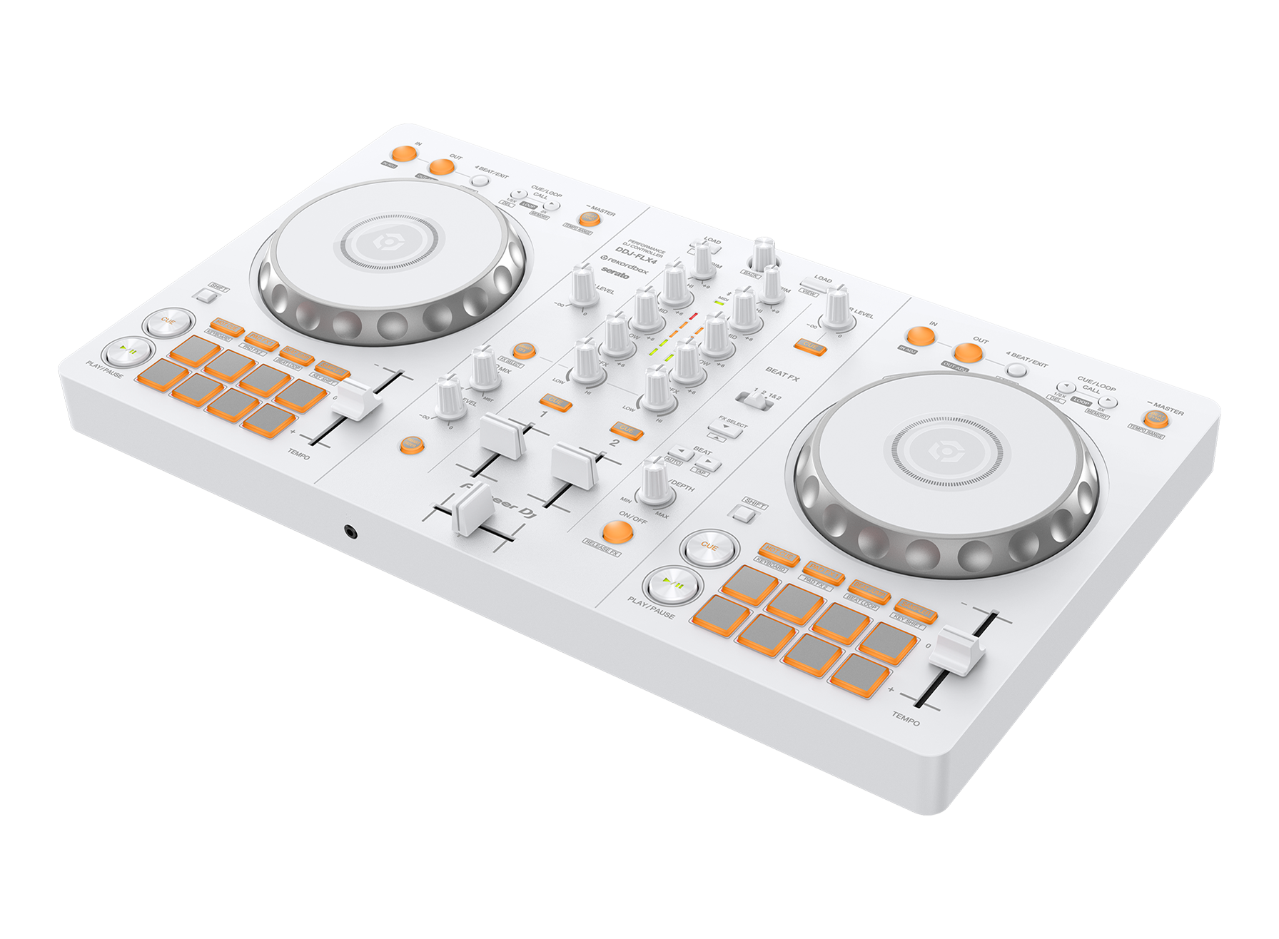 DDJ-FLX4-W - マルチアプリ対応2ch DJコントローラー (White)