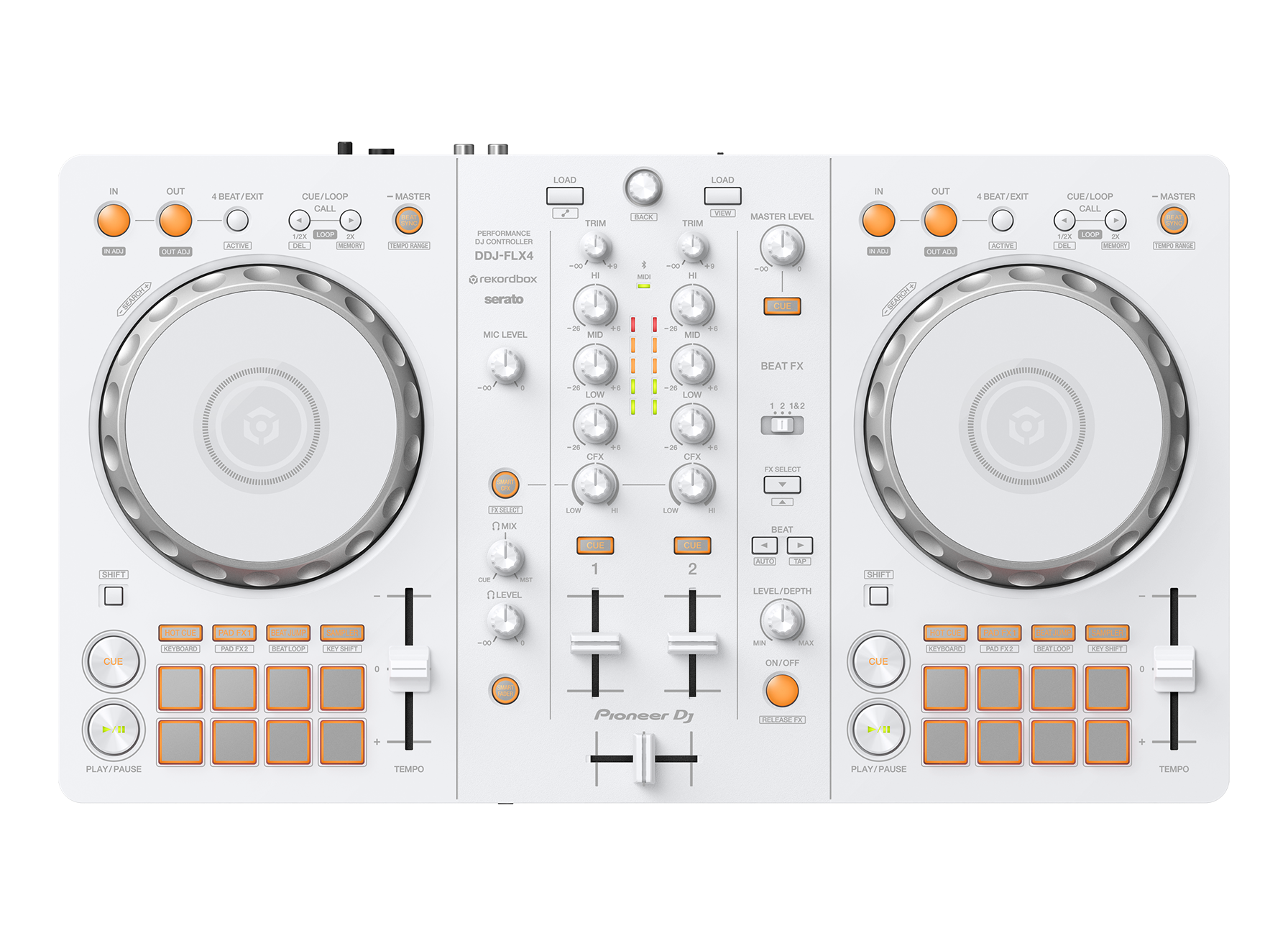 DDJ-FLX4-W - マルチアプリ対応2ch DJコントローラー (White)
