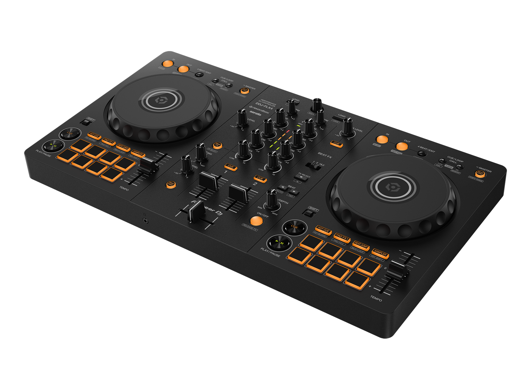 DDJ-FLX4 - 2-channel DJ controller for multiple DJ applications (Black)