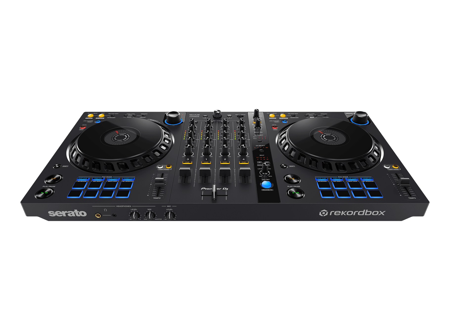 DDJ-FLX6 - 4-channel DJ controller for rekordbox and Serato