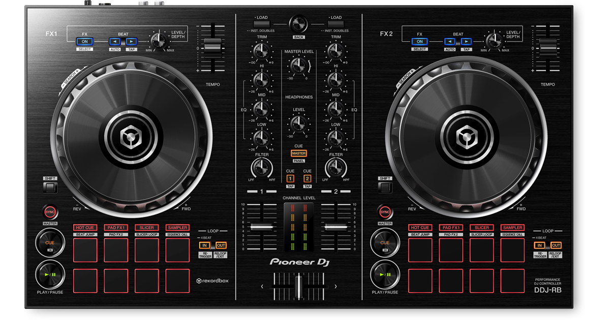 DDJ-RB (archivado) Controlador portátil de 2 canales para rekordbox (Negro)  - Pioneer DJ