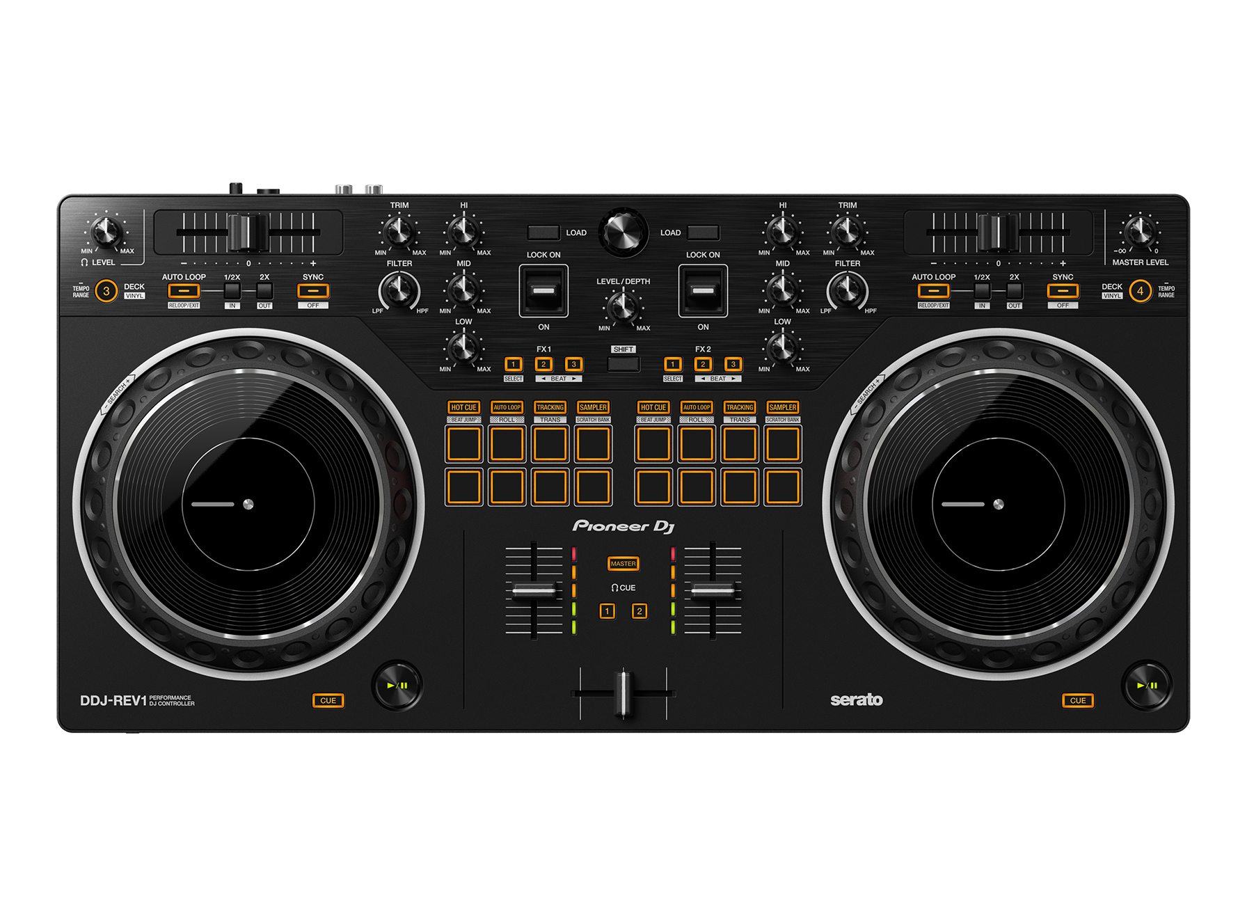 DDJ-REV1 - Scratch style 2-channel DJ controller for Serato DJ
