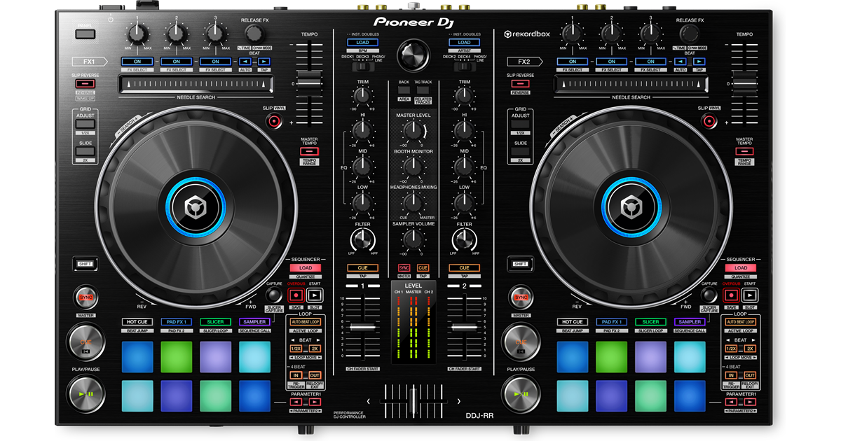 DDJ-RR (archived) Portable 2-channel controller for rekordbox dj (black) - Pioneer DJ