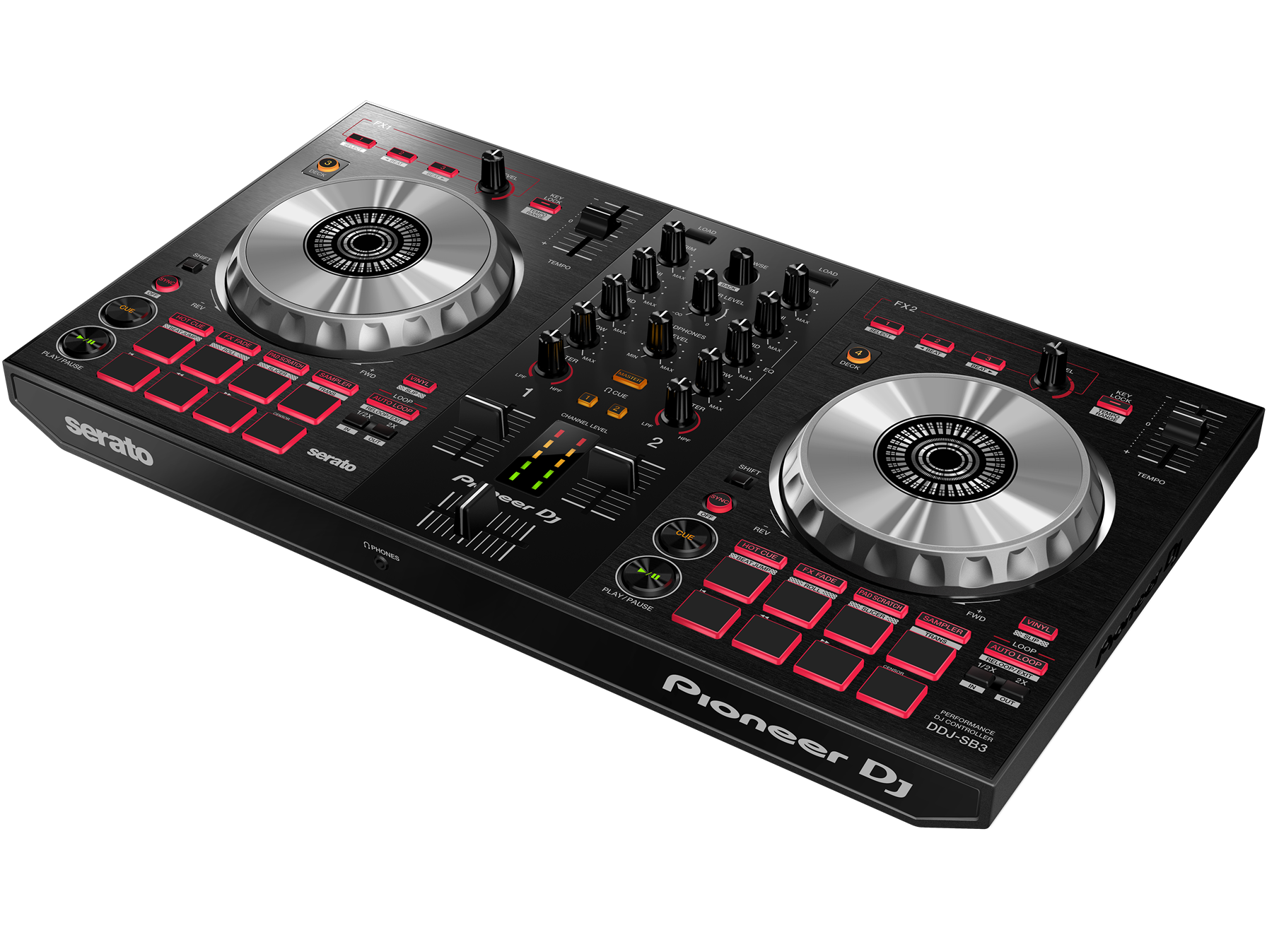 大人気定番商品 DJ 2-channel DDJ-SB3 controller (black Lite DJ Serato for DJ機材