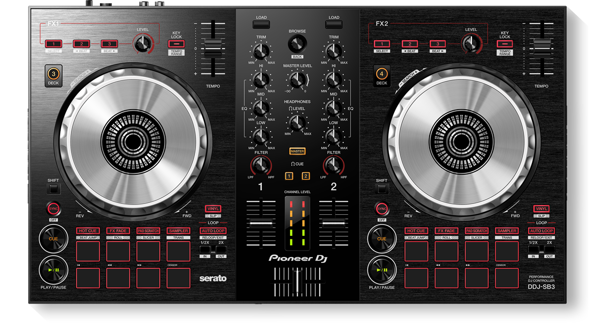 DDJ-SB3 (archived) 2-channel DJ controller for Serato DJ Lite 