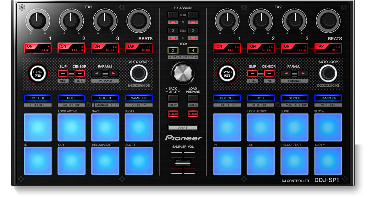 DDJ-SP1 Sub controller for Serato DJ Pro (black) - Pioneer DJ