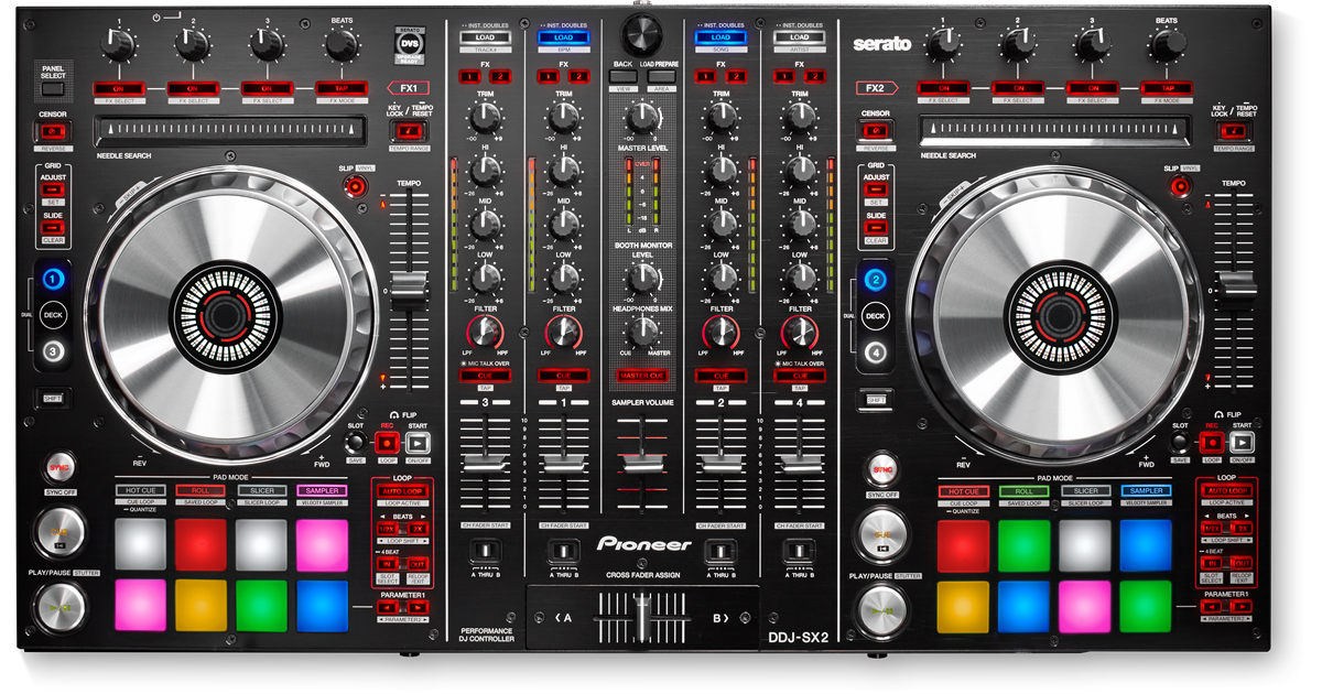 DDJ-SX2 (archived) 4-channel controller for Serato DJ Pro and