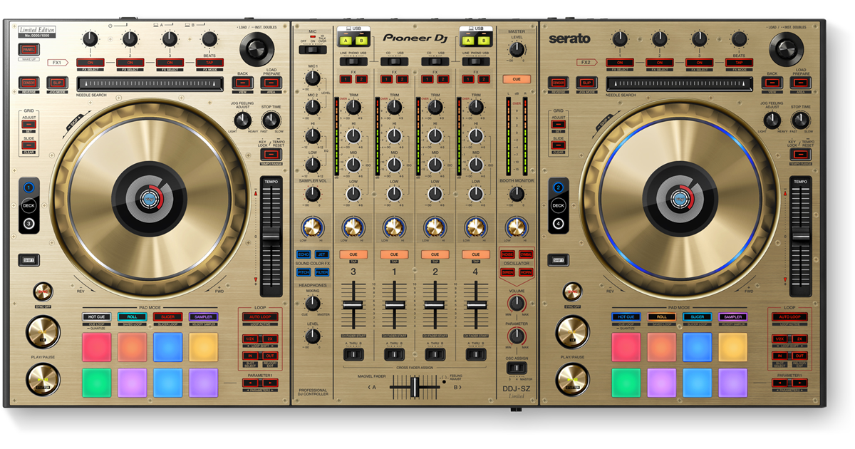 DDJ-SZ-N (archived) Flagship 4-channel controller for Serato