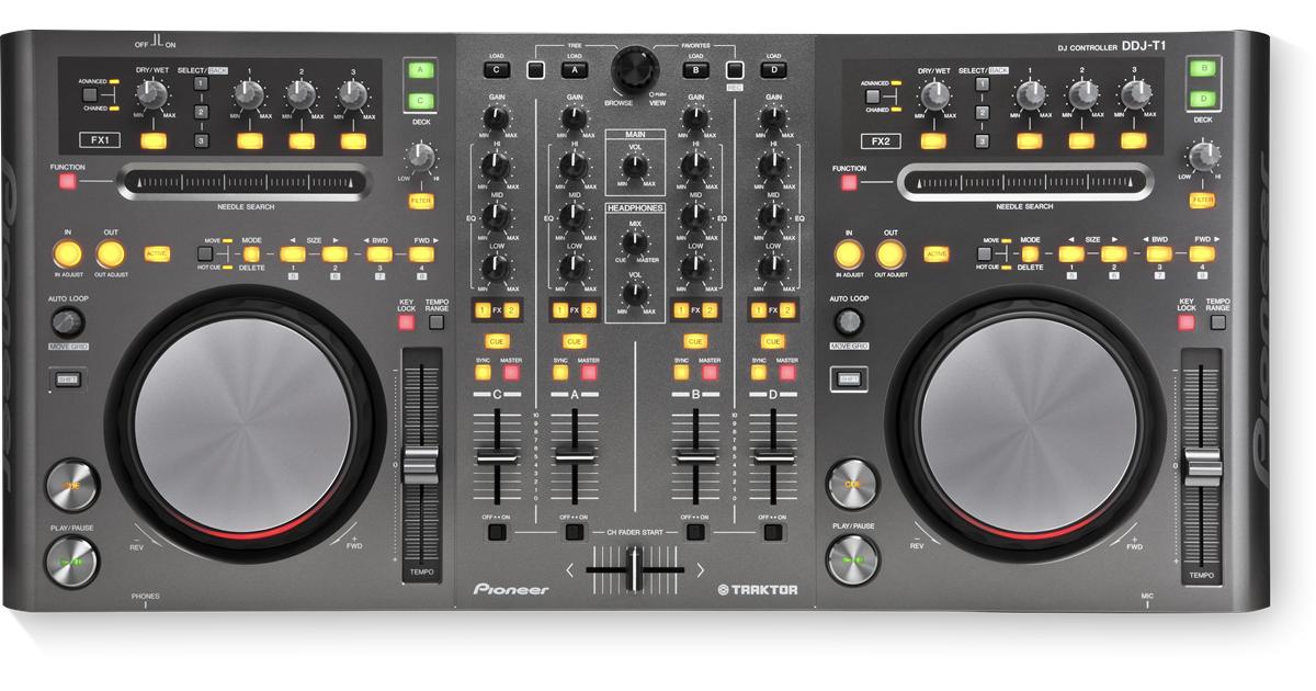 20-60代からのファッション通販  DDJ-T1 (archived) DJ Pioneer - (black) TRAKTOR for controller DJ DJ機材