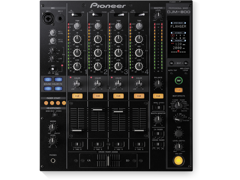 DJM-800 (archived) 4-channel high-end digital mixer (black
