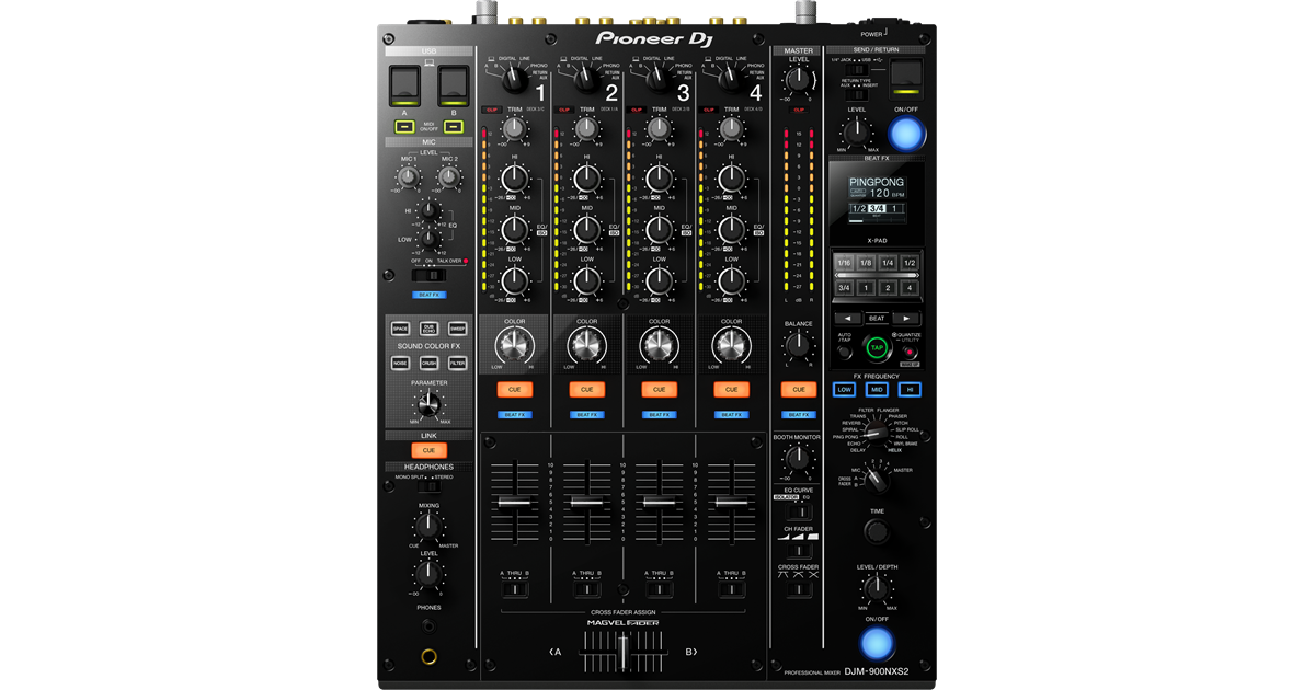 Djm 900nxs2 4 Channel Professional Dj Mixer Black Pioneer Dj