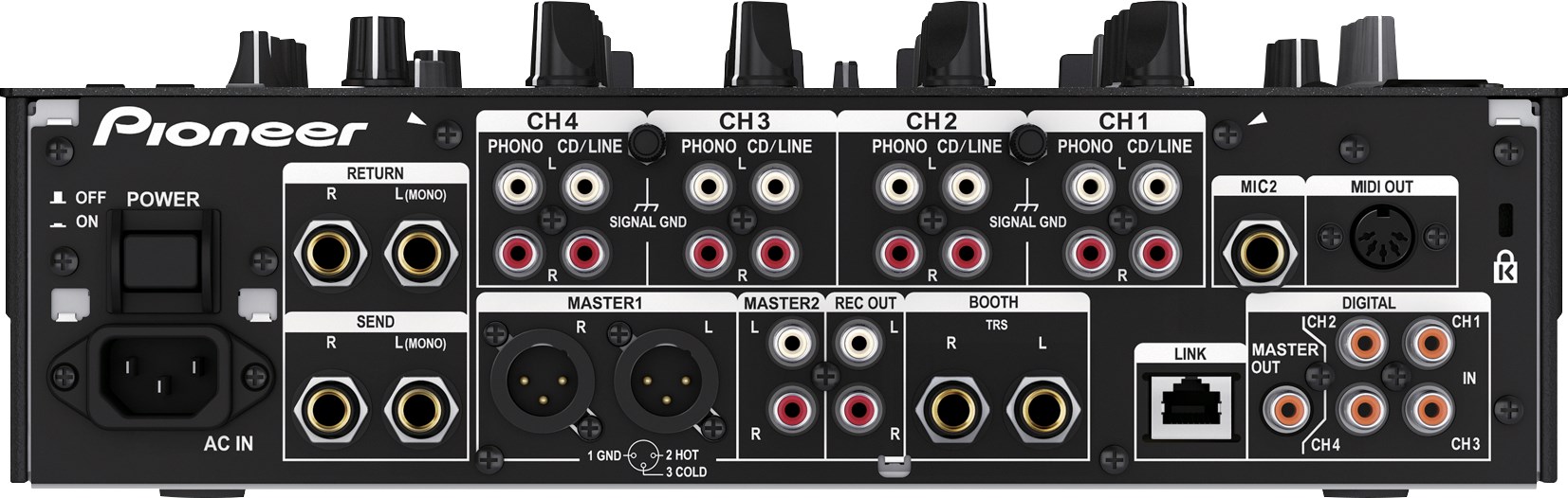 Pioneer DJM 900 SRT Serato 4 Kanal DJ Mixer mit USB-Soundkarte 