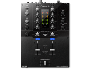 DJM-S3 Scratch style 2-channel DJ mixer for Serato DJ Pro (black 
