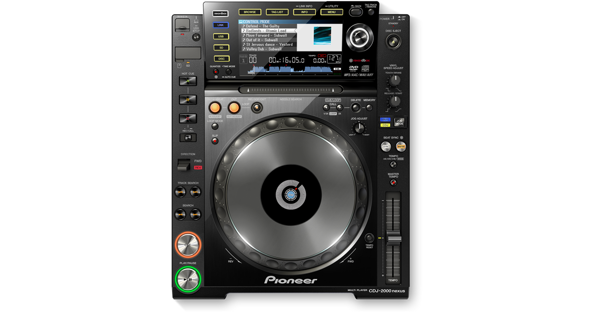 CDJ-2000NXS (archived) Pro-grade digital DJ deck (black) - Pioneer DJ