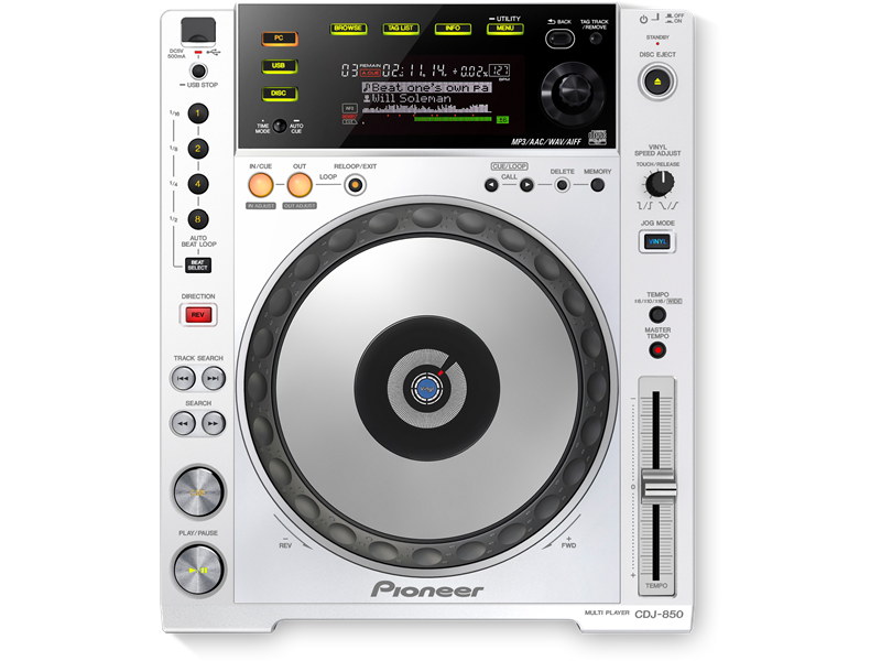 Cdj 850 Dj Multi Player With Disc Drive White Pioneer Dj