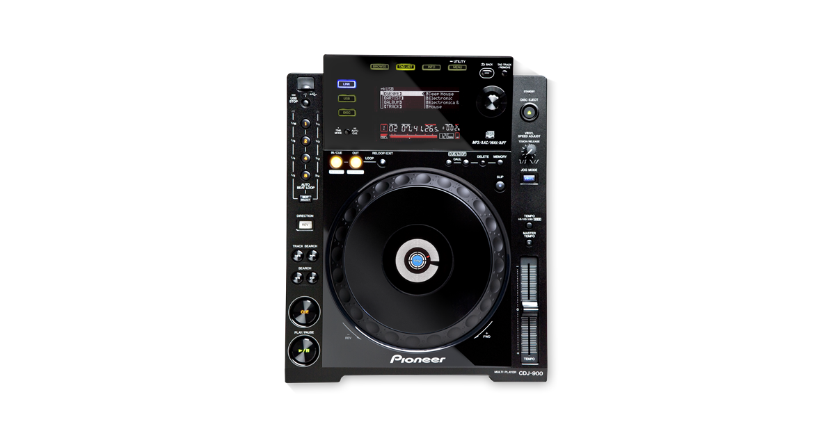CDJ-900 (archiviert) Multi-Format Performance DJ-Player (black 