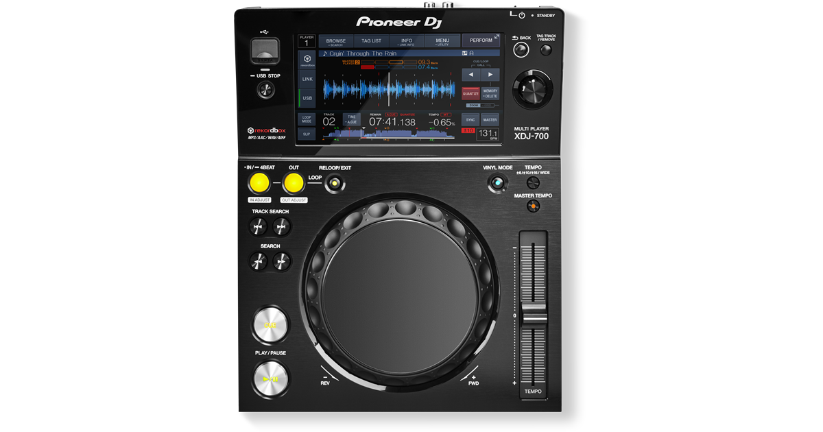 XDJ-700 コンパクト DJマルチプレイヤー (black) - Pioneer DJ