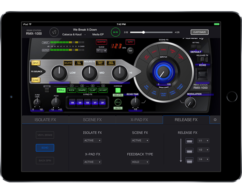 RMX-1000 app for iPad
