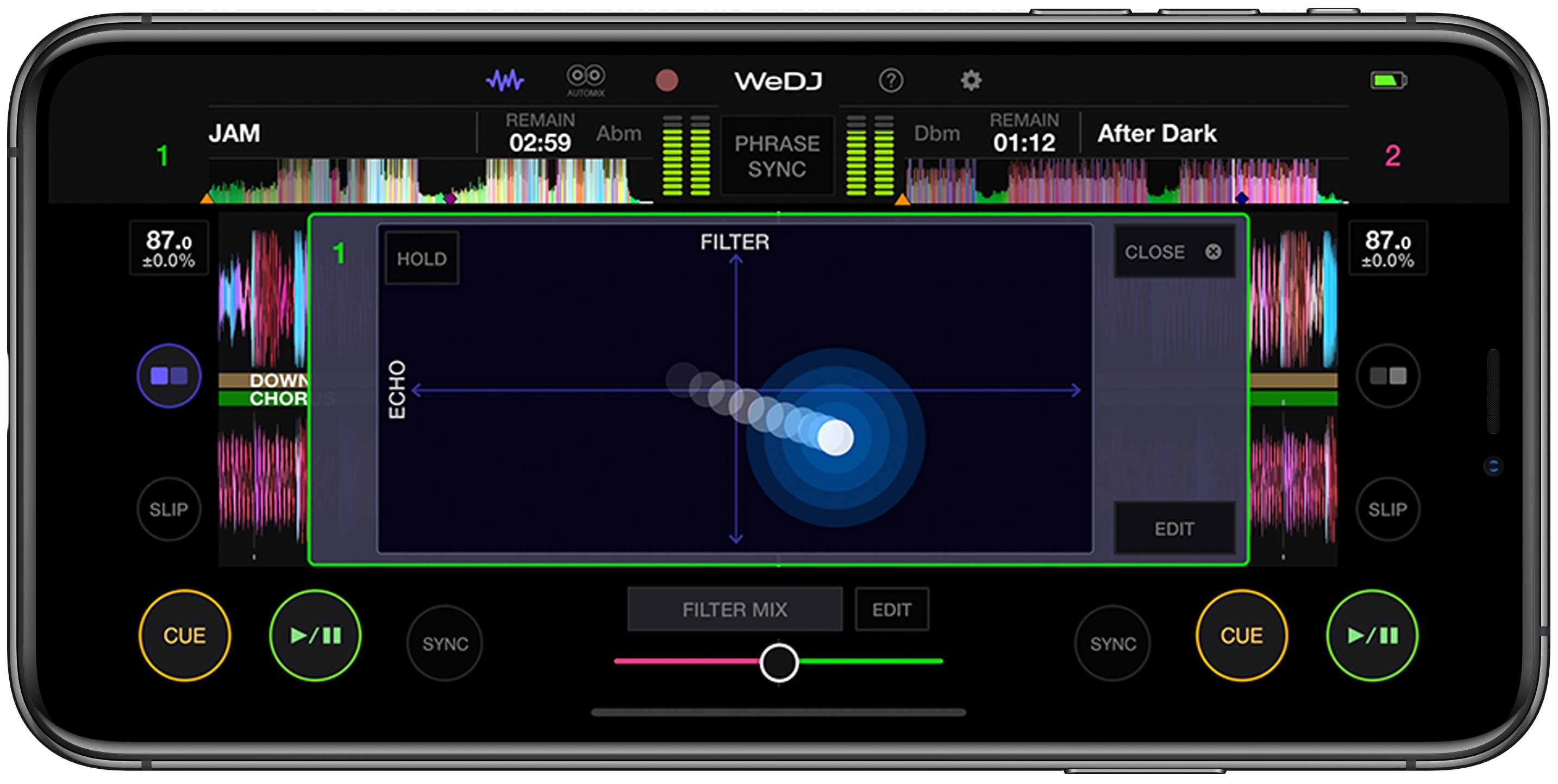 WeDJ for iPhone Mobile DJ app for iPhone (DJapp) Pioneer DJ