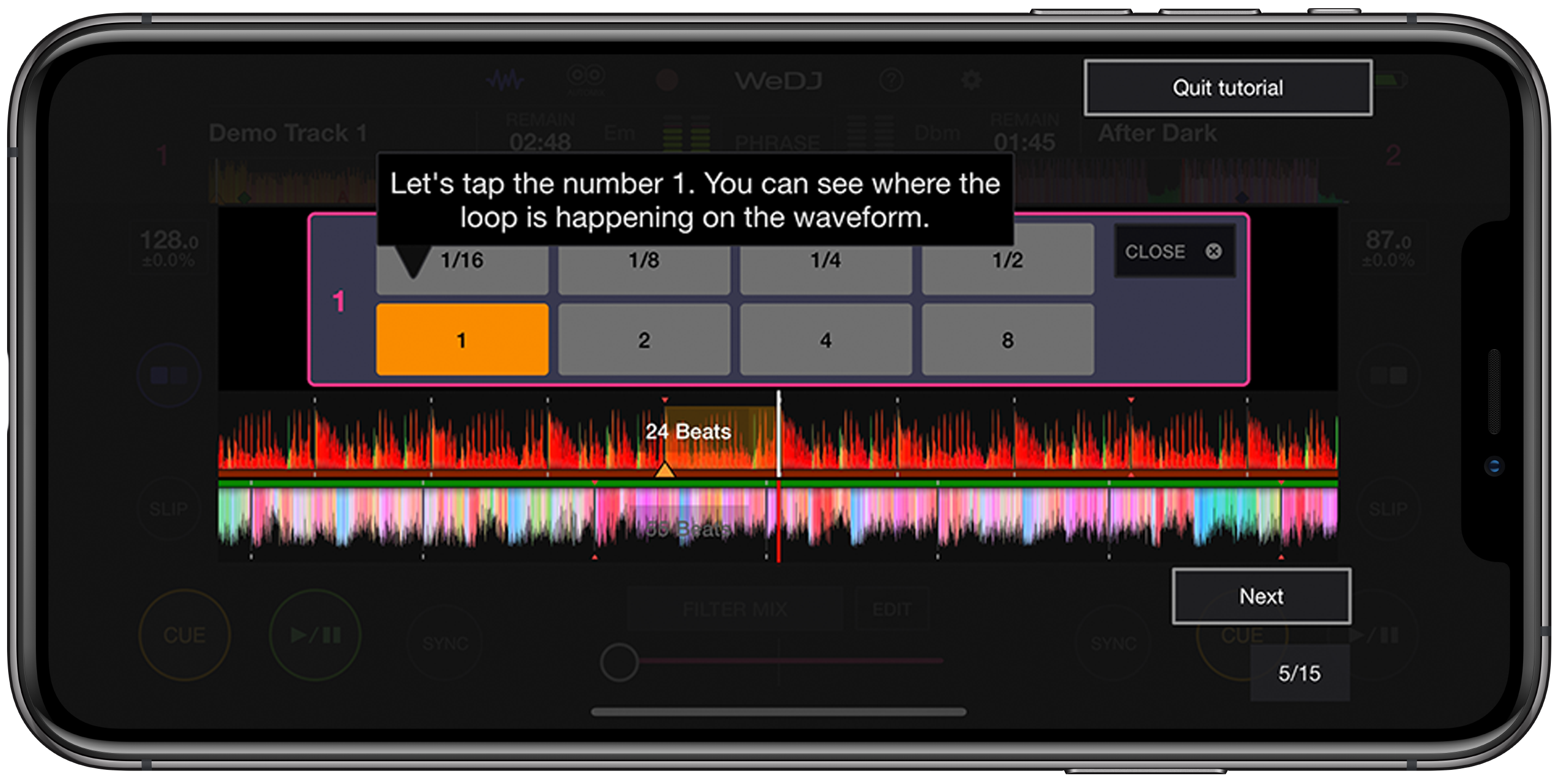 WeDJ for iPhone Mobile DJ app for iPhone (DJapp) Pioneer DJ