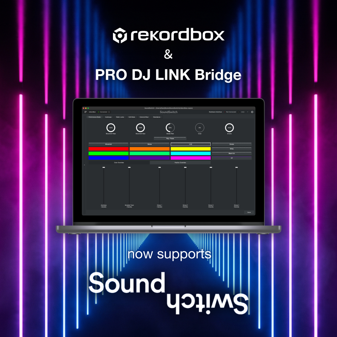 rekordbox for Mac/Windows and PRO DJ LINK Bridge now support SoundSwitch